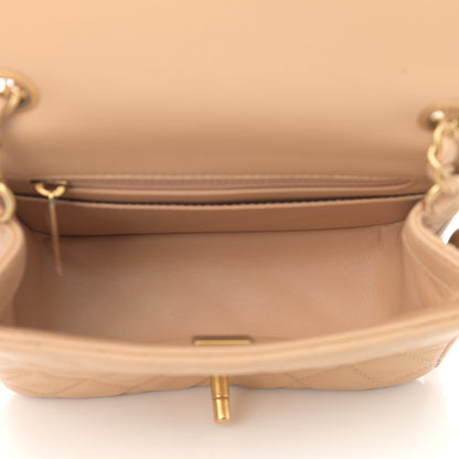 Chanel Lambskin Quilted Mini Pearl Crush Flap Beige 5 of 12