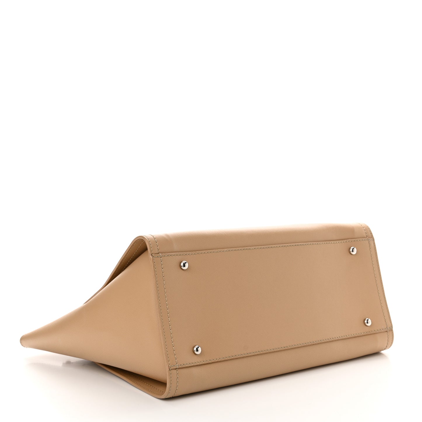 Caviar Small Studded Deauville Tote Beige