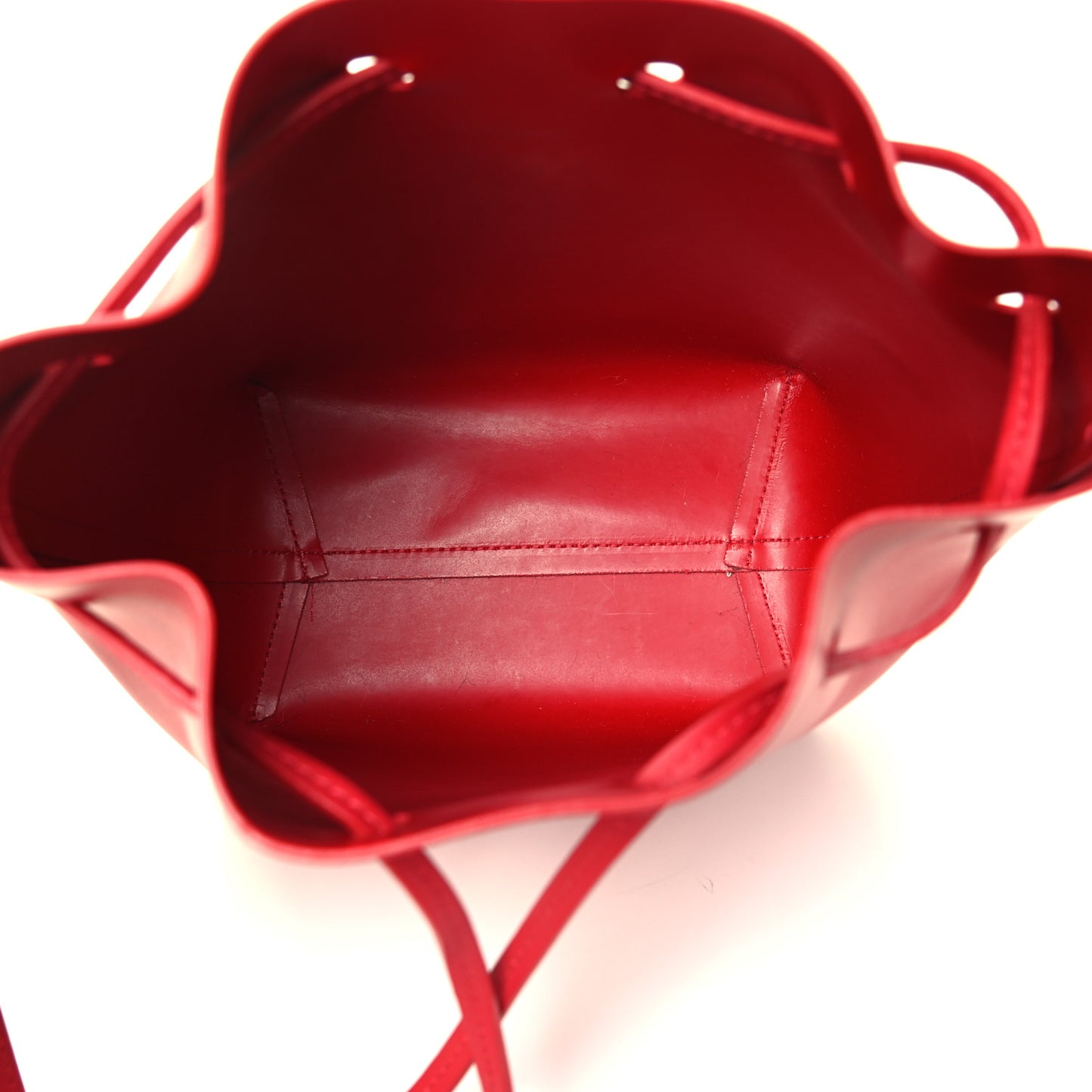 Calfskin Mini Bucket Bag Flamma
