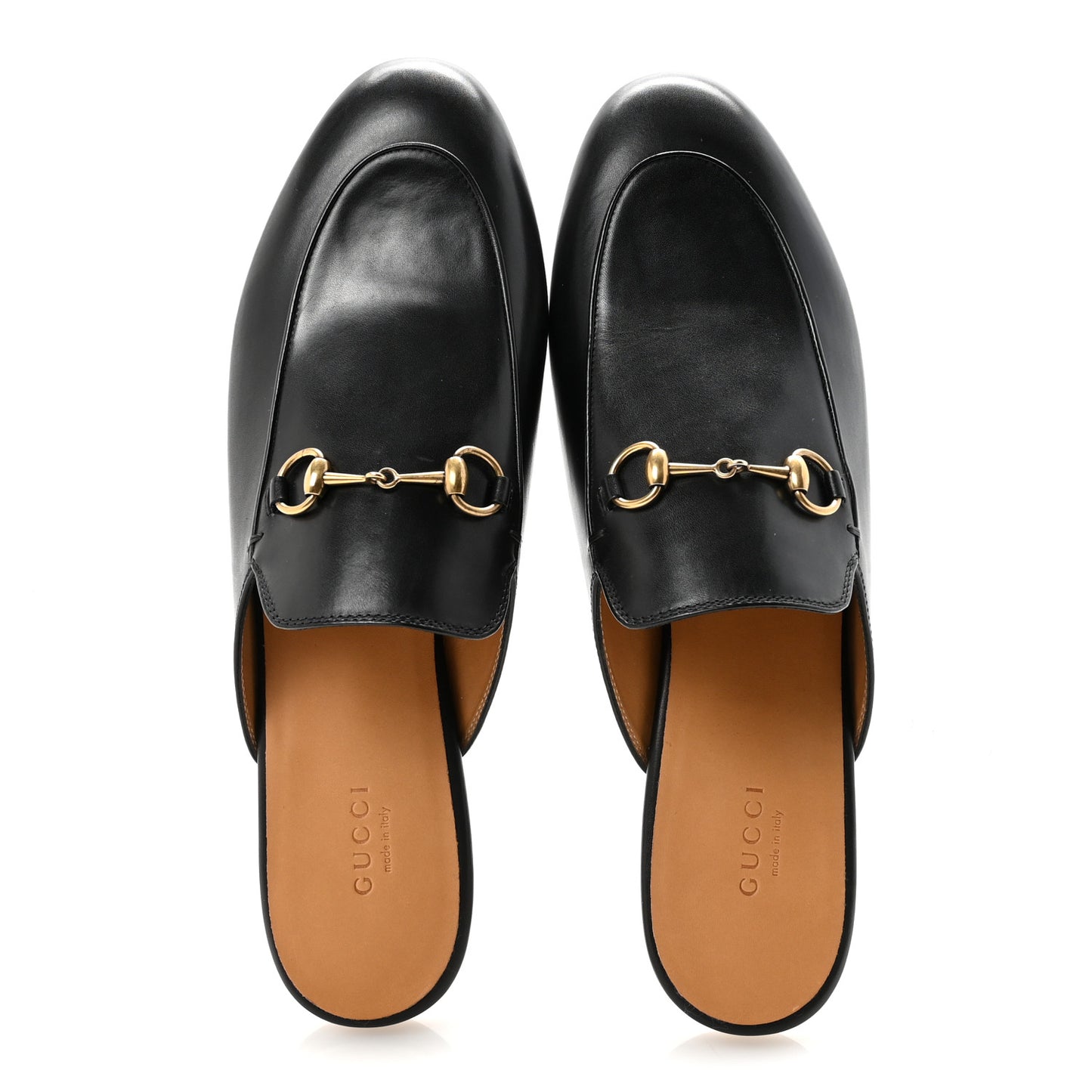 Calfskin Womens Princetown Slippers 40.5 Black