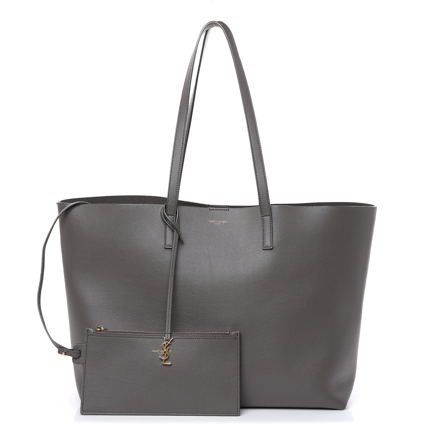 Calfskin Large Shopping Tote Earth
