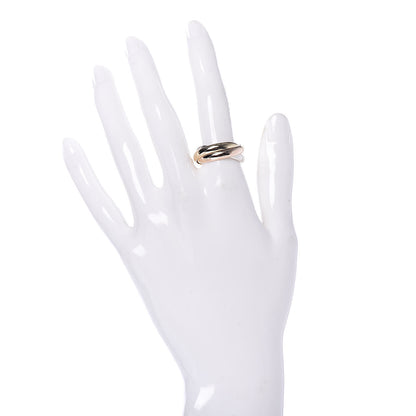 Cartier 18K Pink Yellow White Gold Classic Les Must De Trinity Ring 55 7.25 4 of 10