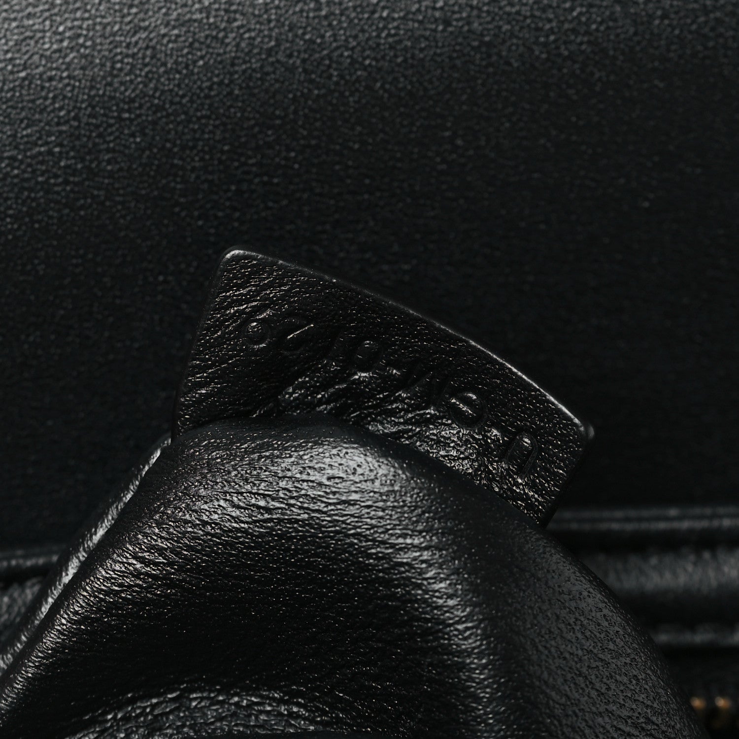 Celine Shiny Calfskin Teen Triomphe Black 7 of 9