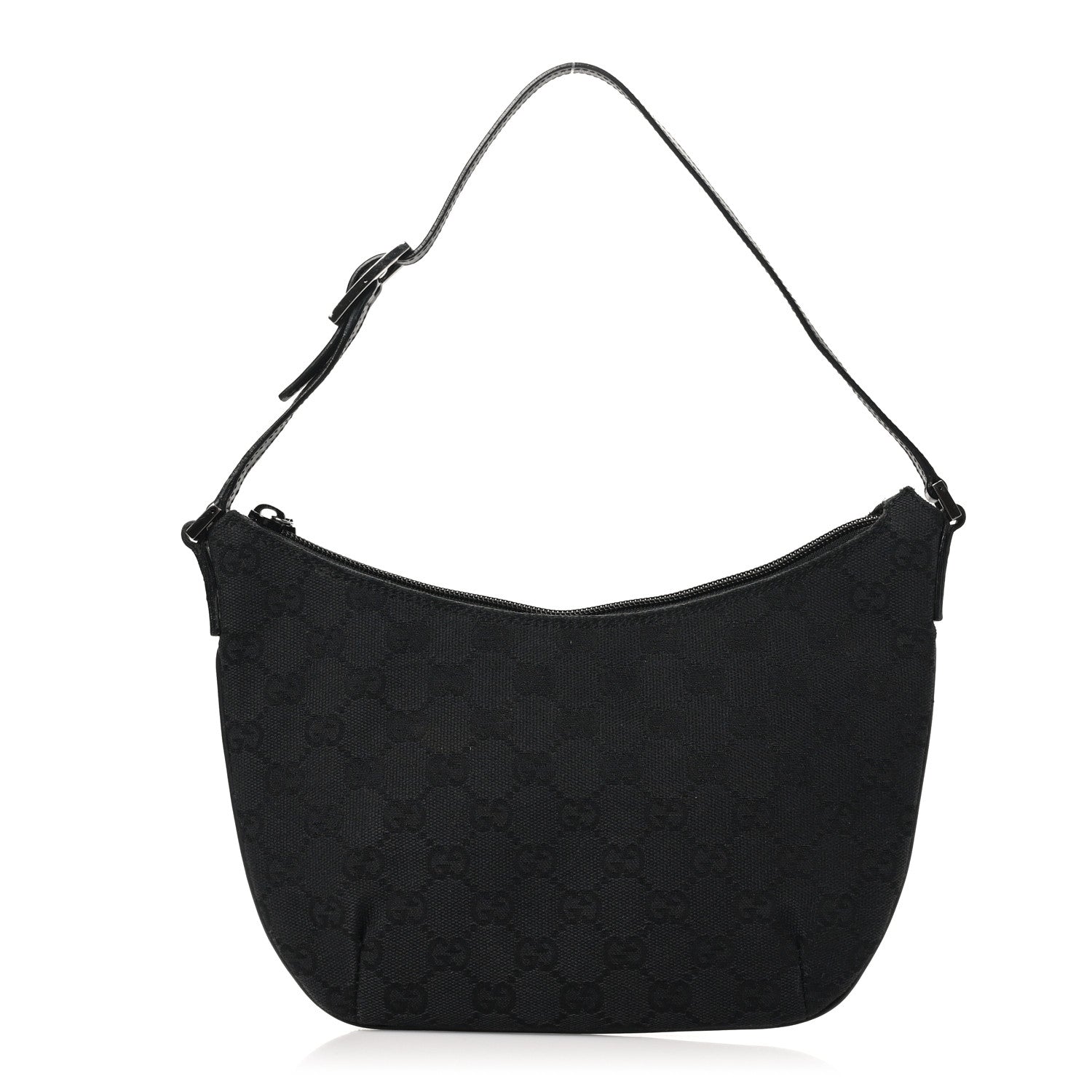 Gucci Denim Monogram Pochette Black 1 of 11