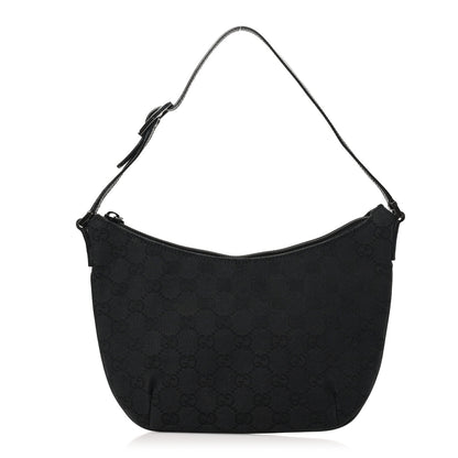 Gucci Denim Monogram Pochette Black 1 of 11