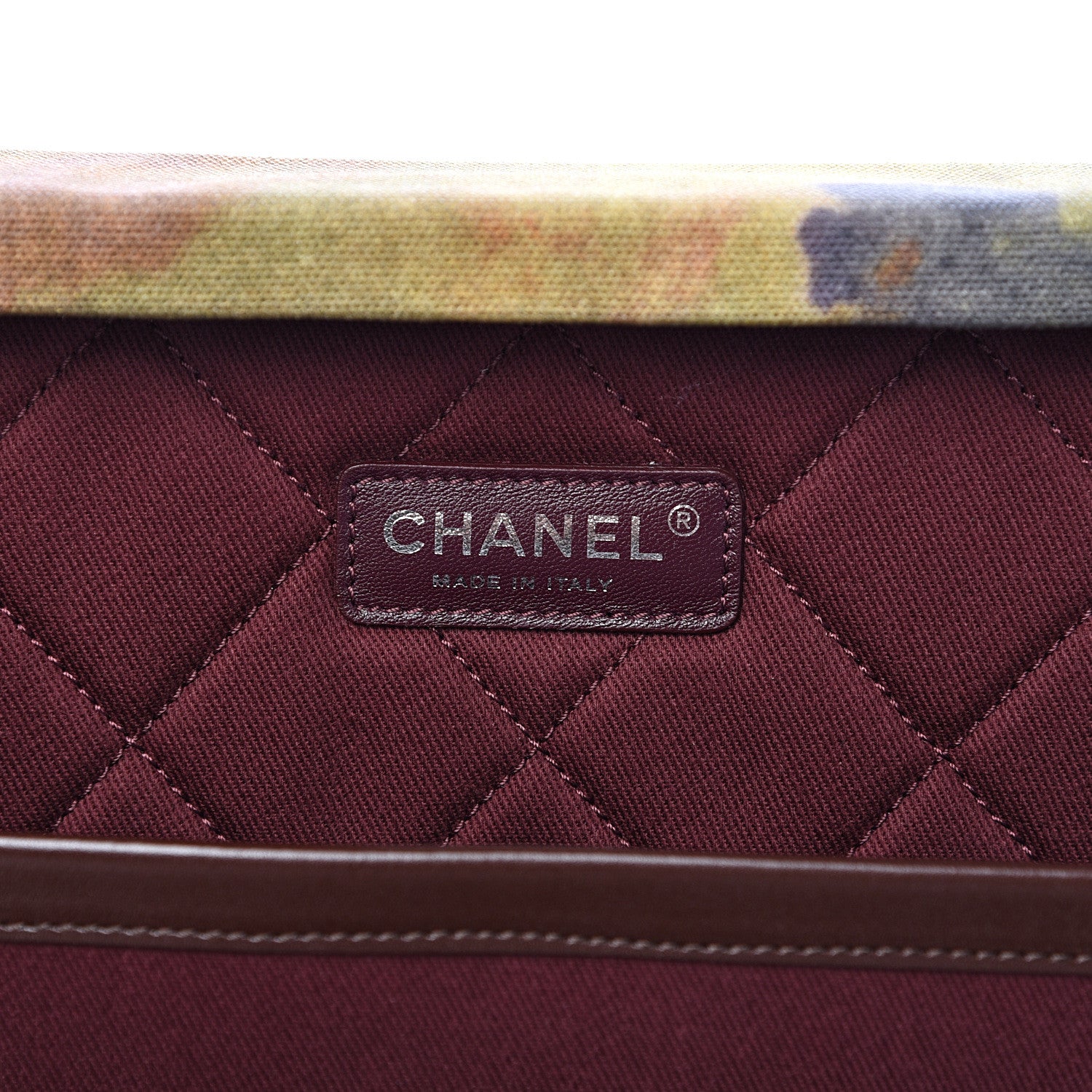 Chanel Washed Toile Graffiti On The Pavements Briefcase Khaki Multicolor 5 of 13