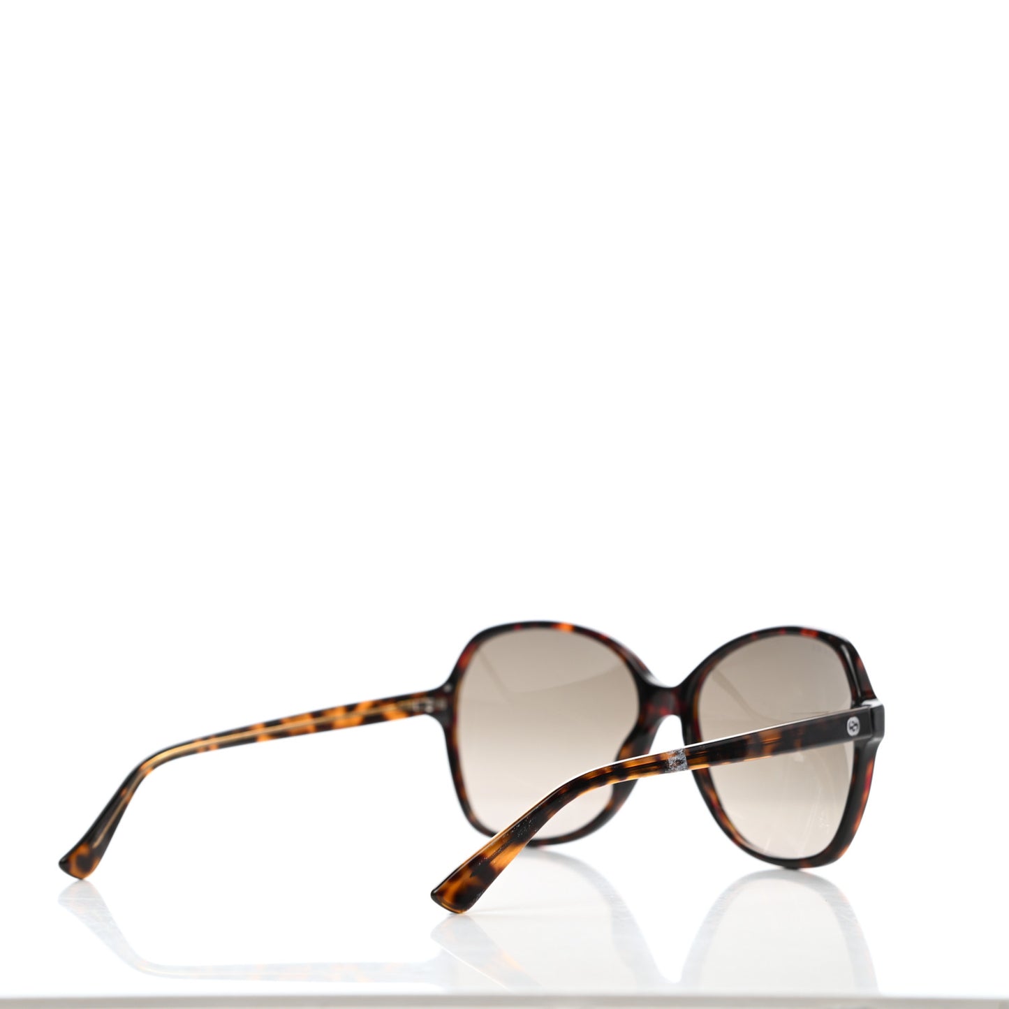 Acetate Oversize Round Frame Sunglasses GG0509S Havana