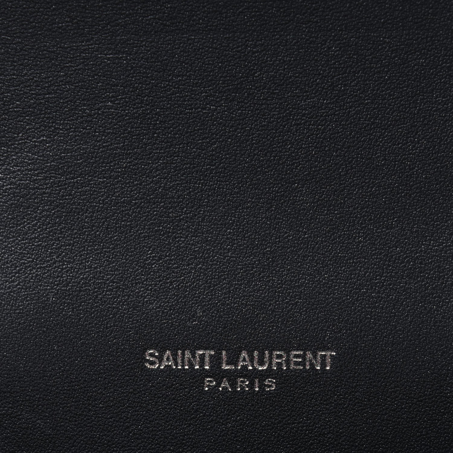 Saint Laurent Grain De Poudre Small Monogram Kate Satchel Black White 6 of 11