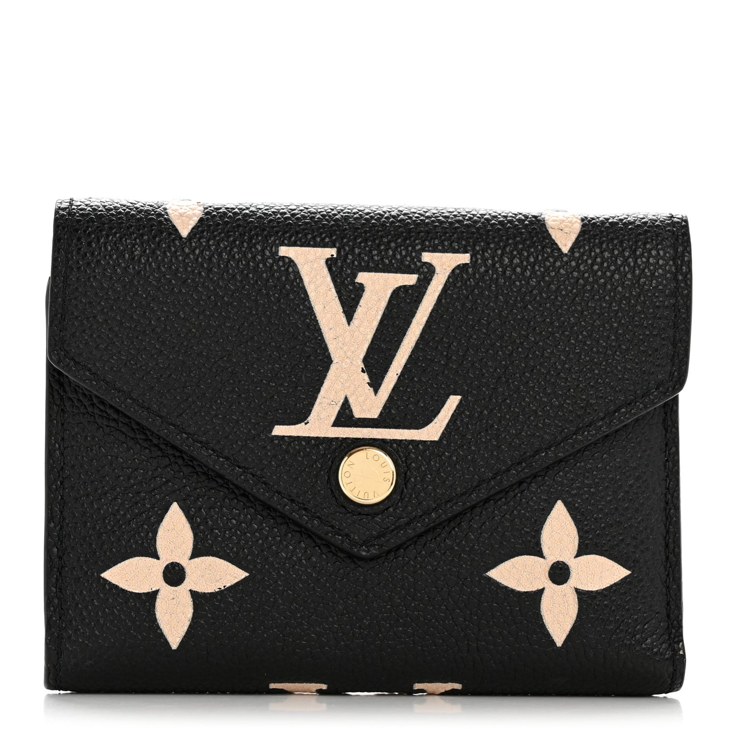 Empreinte Monogram Giant Victorine Wallet Black Beige