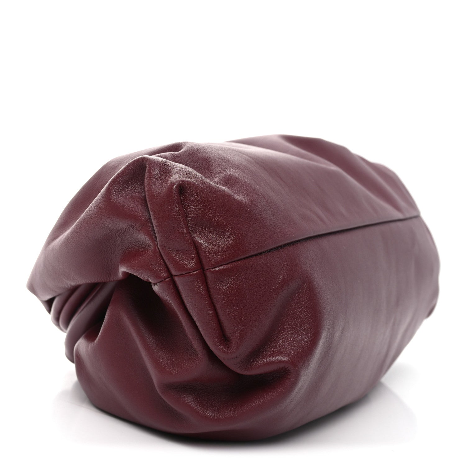 Bottega Veneta Smooth Butter Calf The Pouch Oversized Clutch Bordeaux 9 of 10