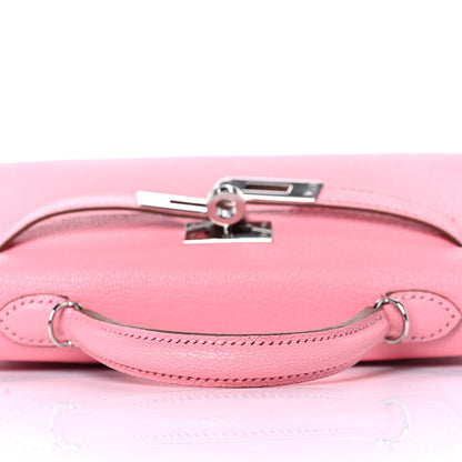 Hermes Chevre Mysore Mini Kelly Sellier 20 Rose Confetti 12 of 29