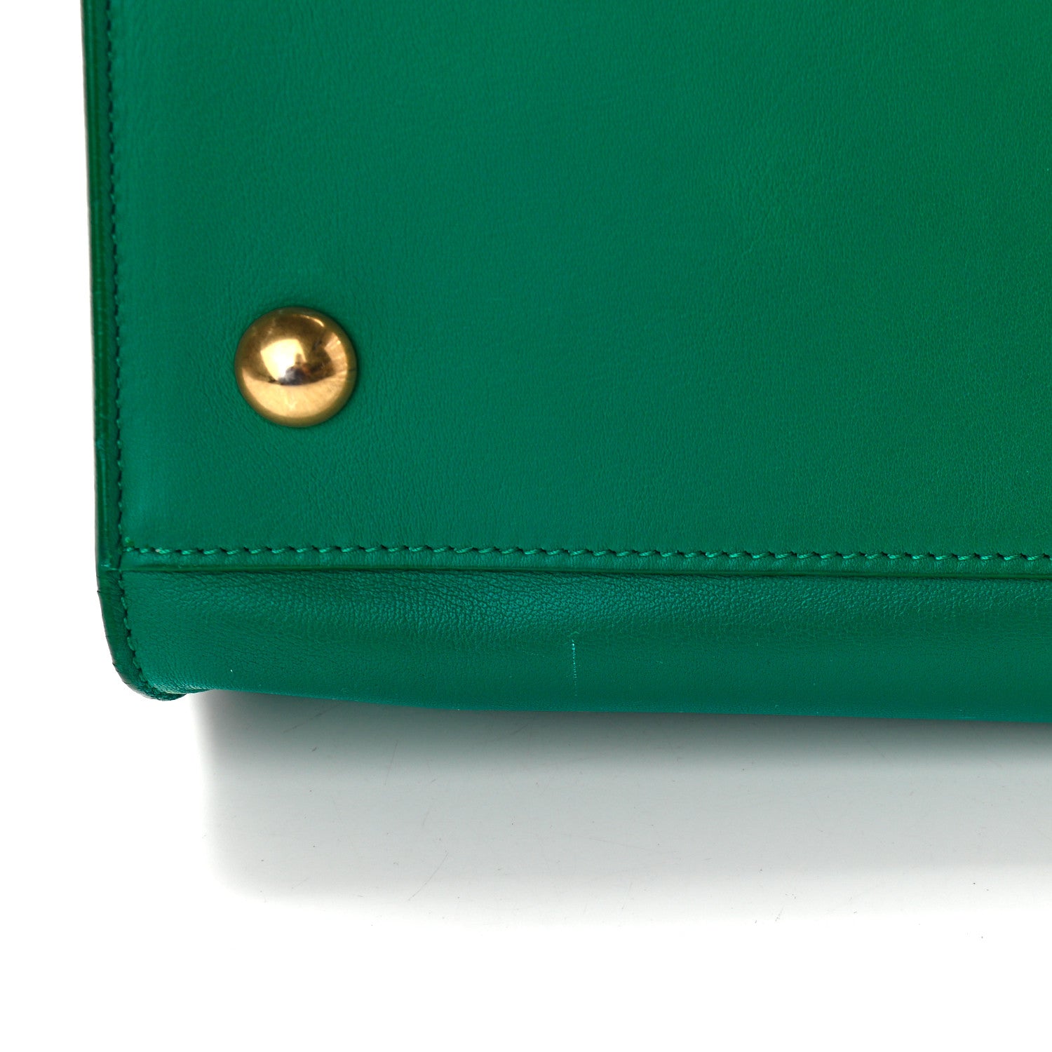 Saint Laurent Calfskin Medium Classic Y Cabas Green 8 of 9