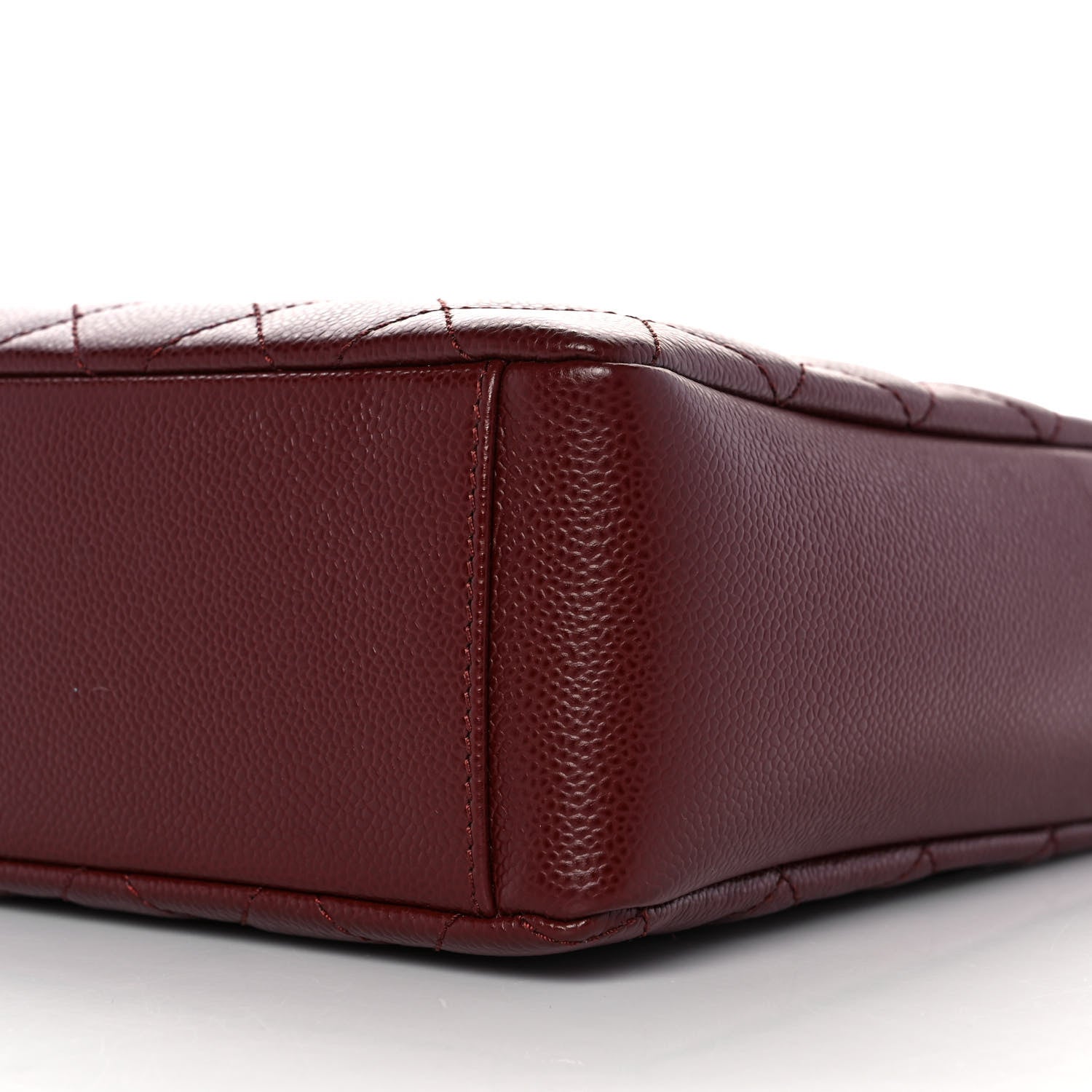 Chanel Caviar Quilted Petit Shopping Tote PST Burgundy 8 of 9