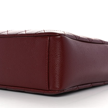 Chanel Caviar Quilted Petit Shopping Tote PST Burgundy 8 of 9