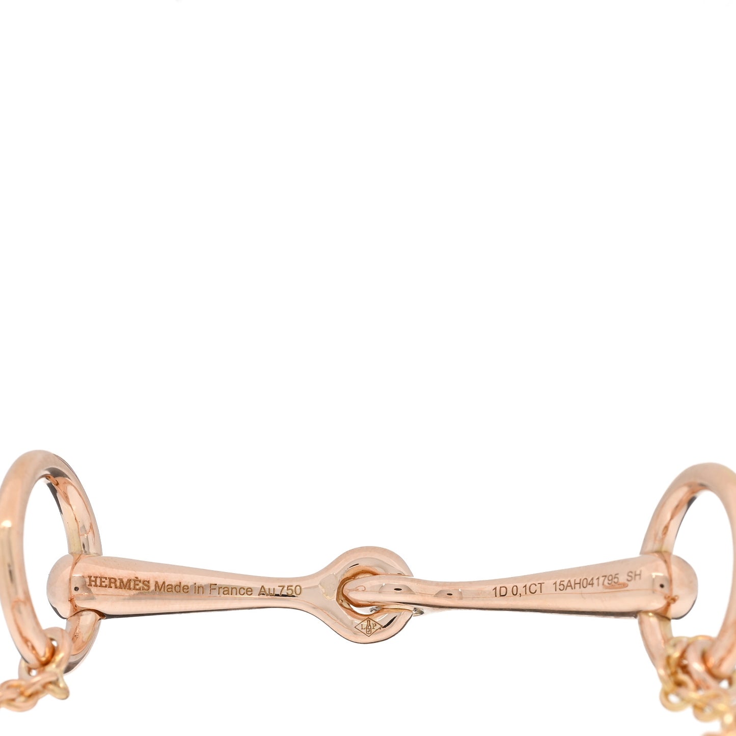 18K Rose Gold Diamond TPM Filet d'Or Bracelet SH