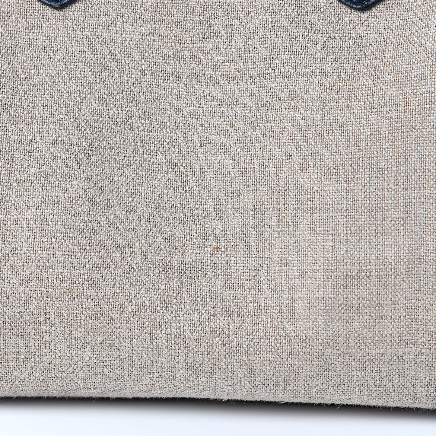Linen Smooth Calfskin Mini Bi-Color Luggage Natural Black