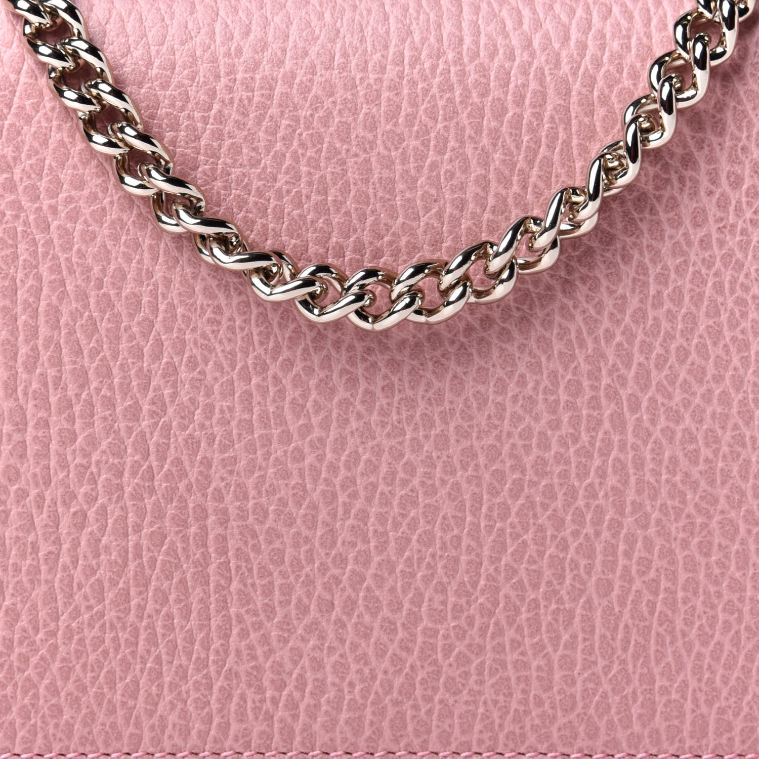Gucci Dollar Calfskin Medium Betty Chain Wallet Soft Pink 8 of 11