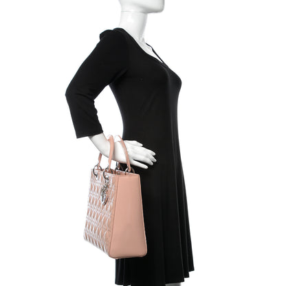 Christian Dior Patent Cannage Large Lady Dior Light Pink 3 of 19