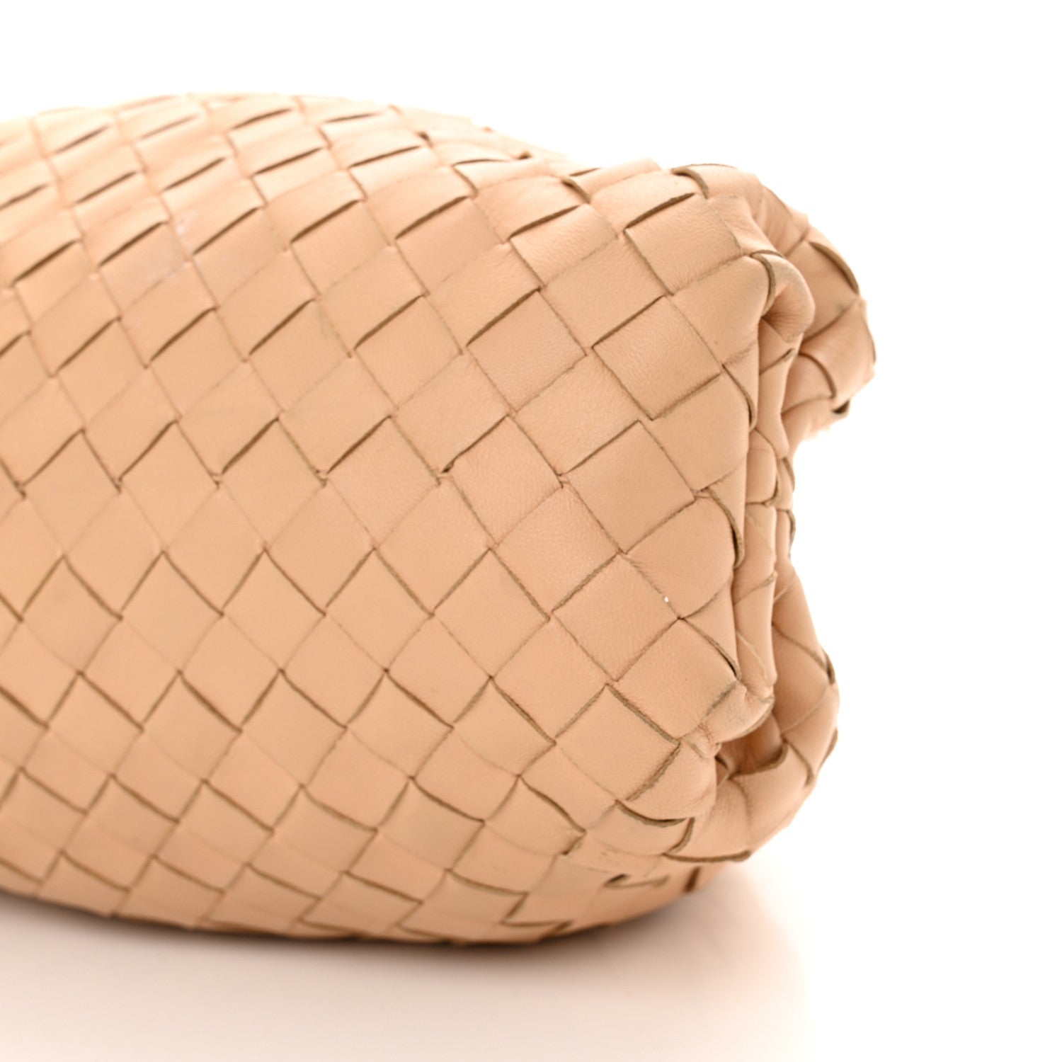Bottega Veneta Nappa Maxi Intrecciato The Pouch Oversized Clutch Almond 10 of 18