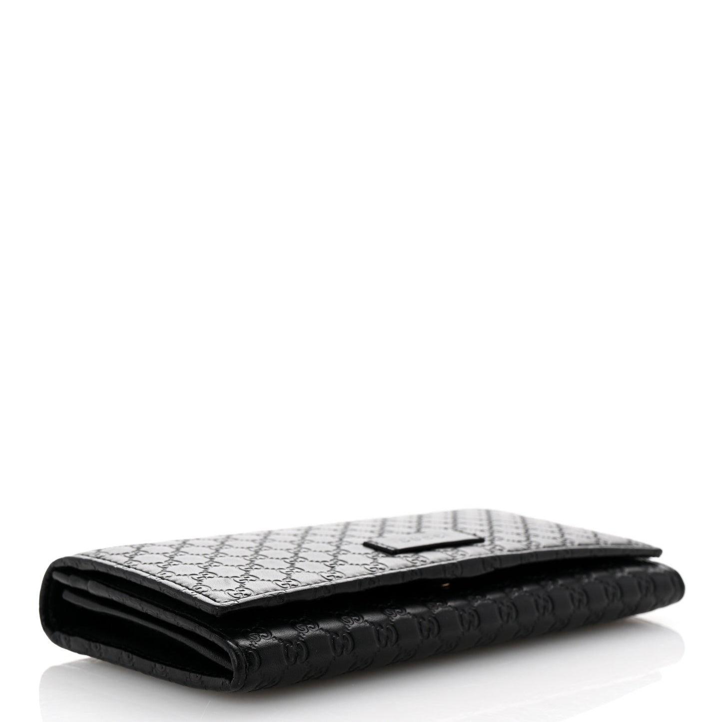 Soft Microguccissima Continental Wallet Black