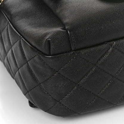 Chanel Caviar Quilted Medium Zip Around Backpack Black 8 of 9