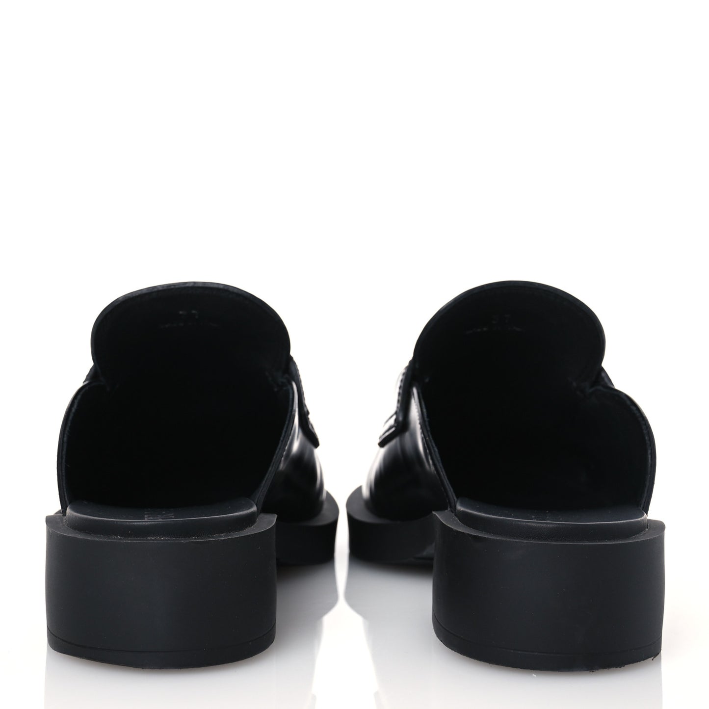 Spazzolato Triangle 40mm Loafer Mules 37 Black