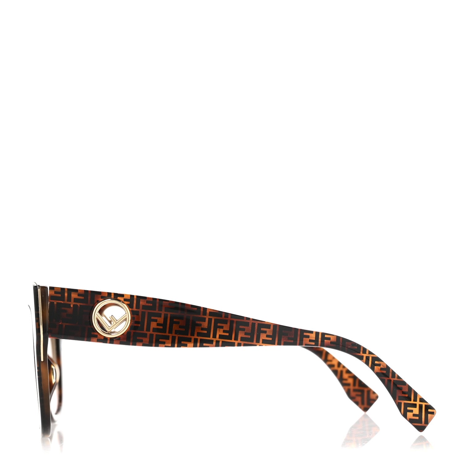 Fendi Acetate F is Fendi FF Cat Eye Sunglasses FF 0359/G/S Havana 3 of 7