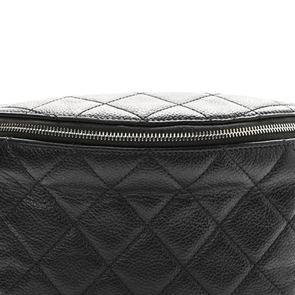 Chanel Grained Calfskin Quilted Waist Belt Bag Black 8 of 11