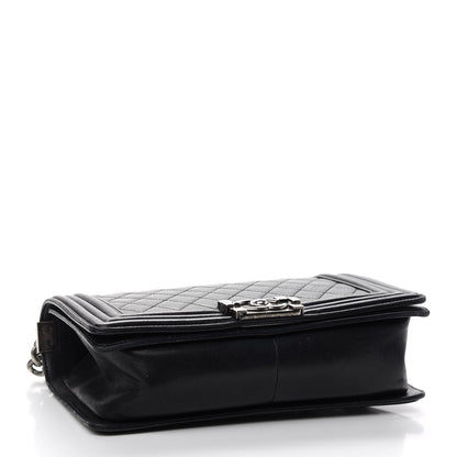 Chanel Lambskin Quilted Medium Boy Flap Black 4 of 10