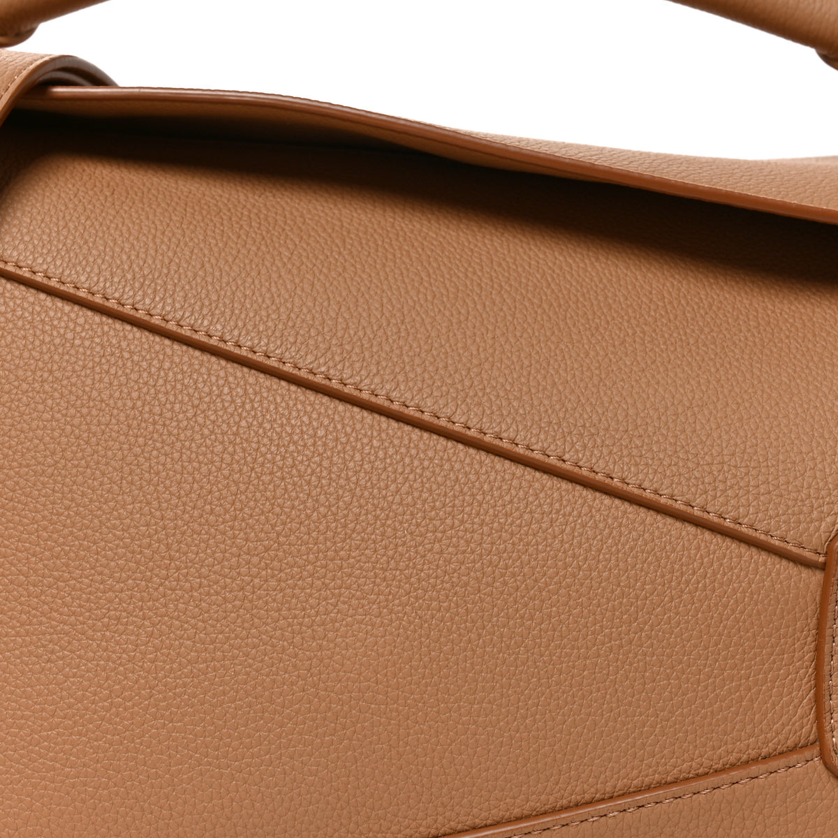 Loewe Grained Calfskin Medium Puzzle Edge Bag Toffee 7 of 9