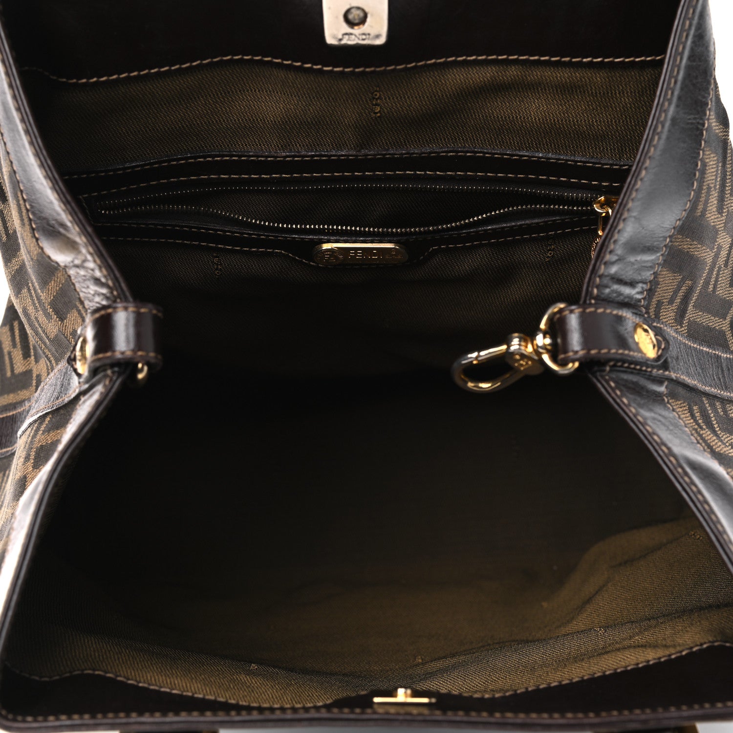 Fendi Zucca Tote Tobacco 4 of 9