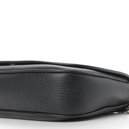 Gucci Pebbled Calfskin Medium Soho Flap Crossbody Black 9 of 9