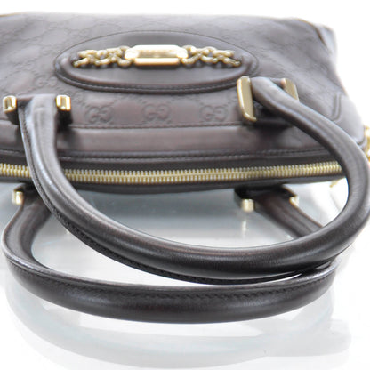 Gucci Guccissima Punch Handbag Chocolate Brown 6 of 9
