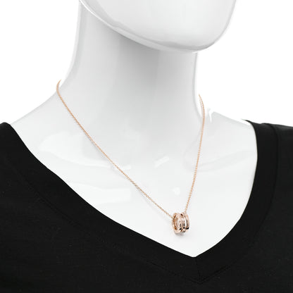 Bulgari 18K Rose Gold B.Zero1 Open Legends Pendant Necklace 2 of 7