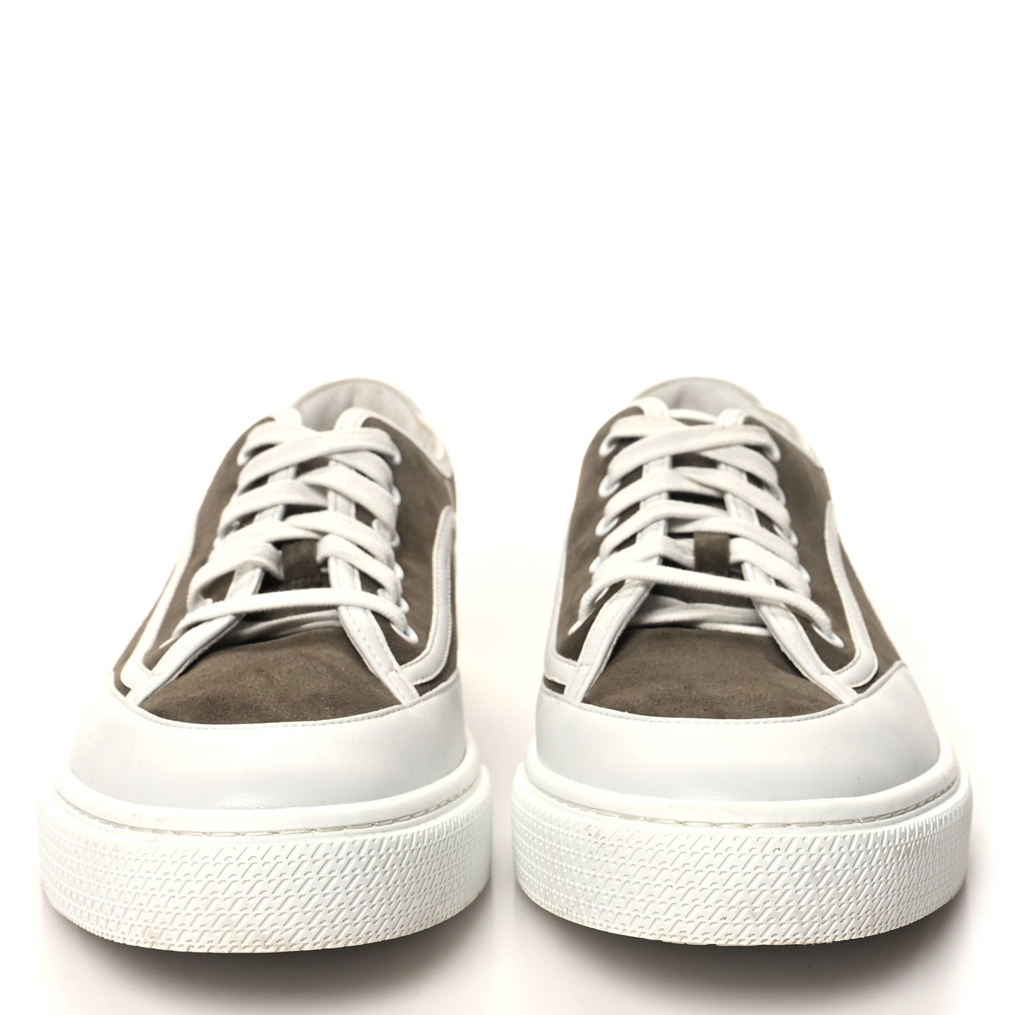Suede Goatskin Calfskin Womens Get Sneakers 41 Vert Toundra White