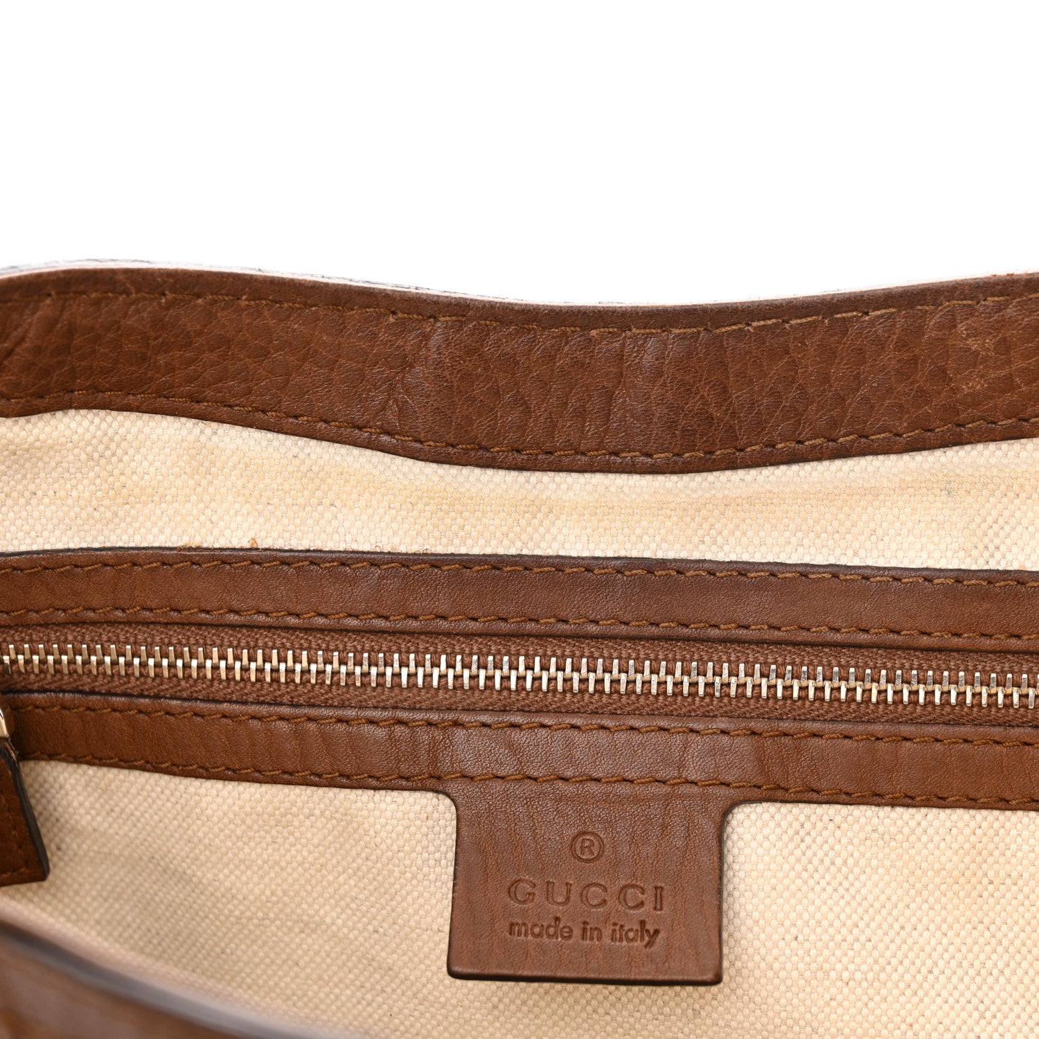 Gucci Monogram Calfskin Medium Bella Flap Bag Brown 12 of 19