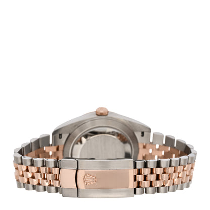 Rolex Stainless Steel 18K Everose Gold Diamond 41mm Oyster Perpetual Datejust Watch Sundust 126331 3 of 5