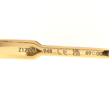 Louis Vuitton Acetate Swarovski Crystal Cyclone Sunglasses Z1700U Gold 6 of 7