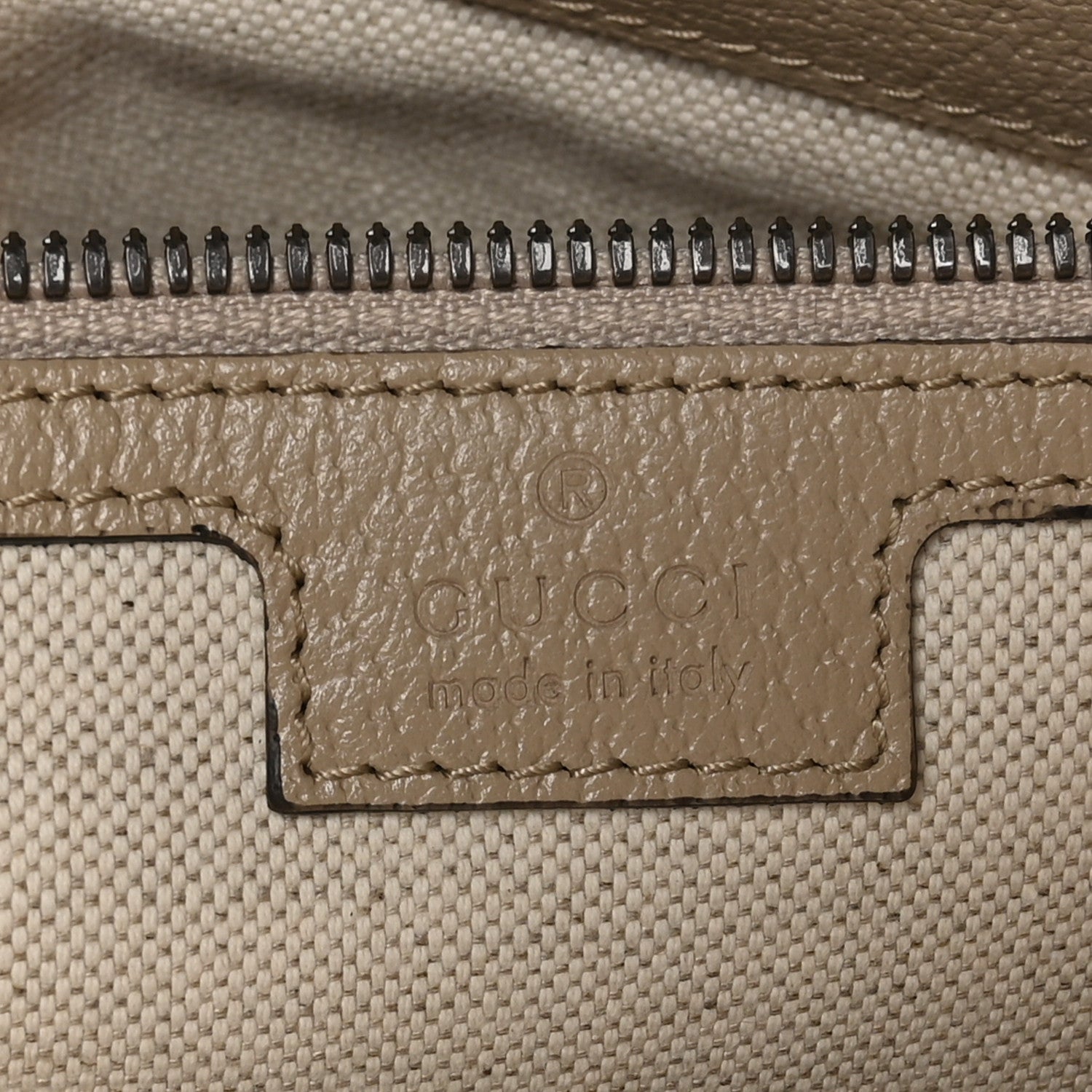 Gucci GG Supreme Monogram Textured Dollar Calfskin Web Medium Savoy Duffle Bag Beige Mystic White Oatmeal 5 of 10