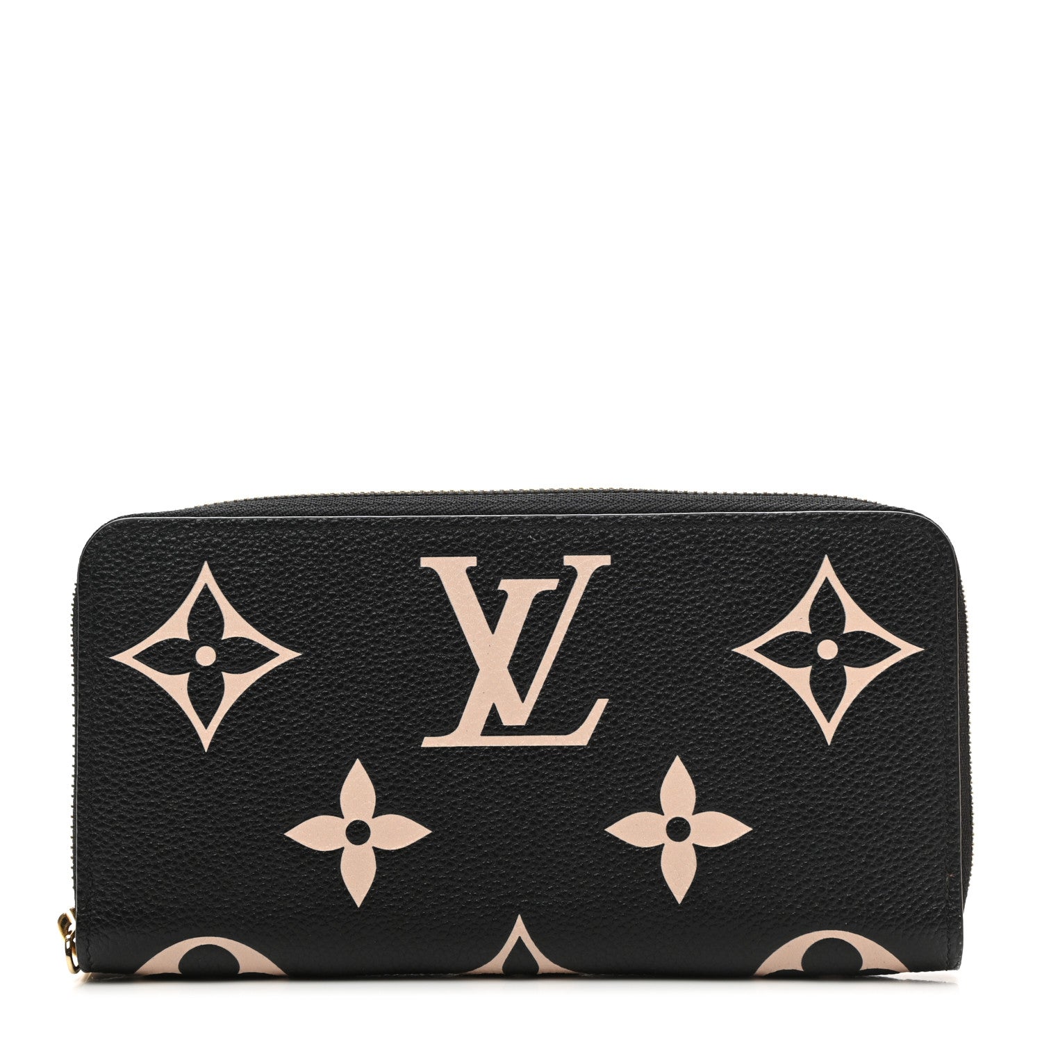 Louis Vuitton Empreinte Monogram Giant Zippy Wallet Black Beige 1 of 8