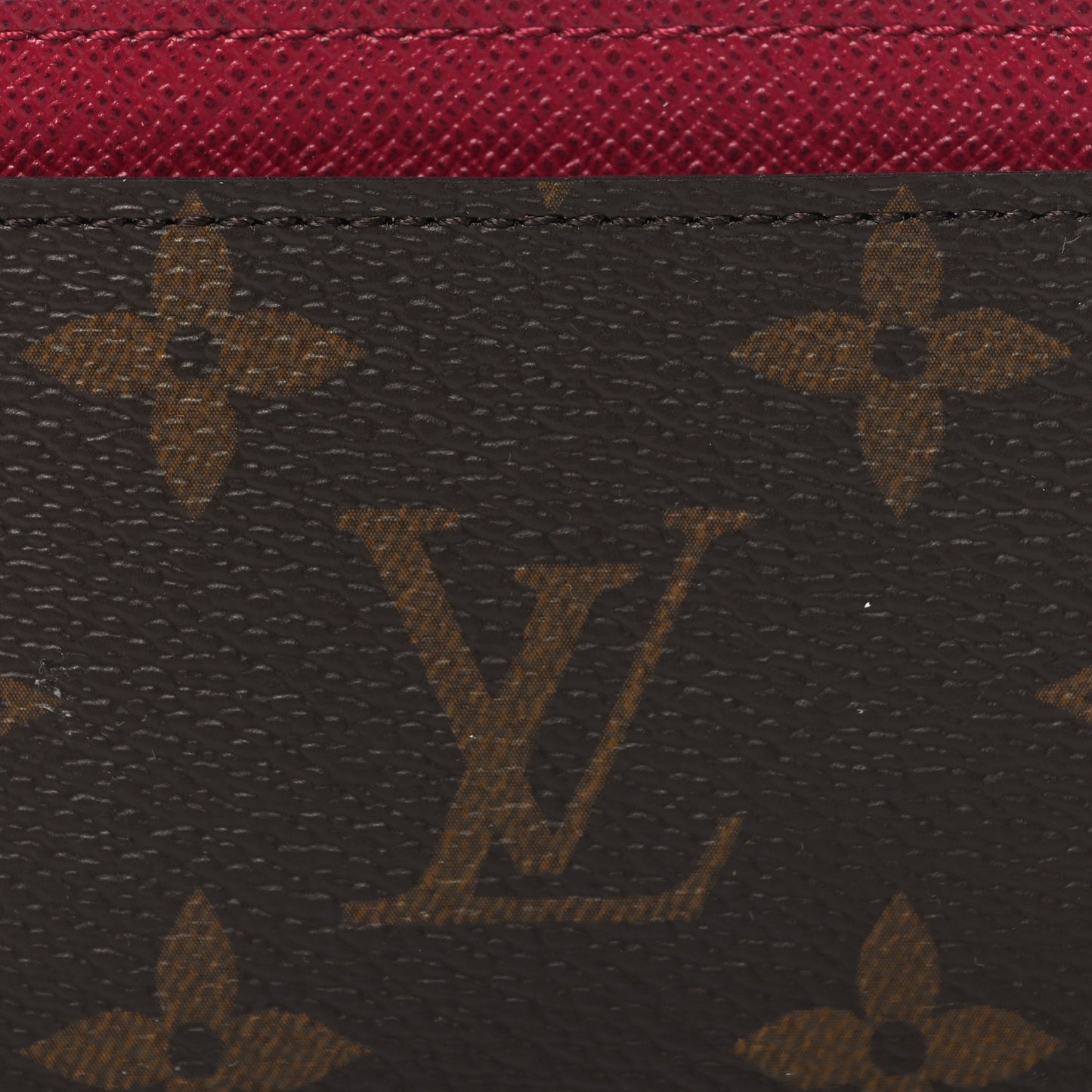 Monogram Card Holder Fuchsia