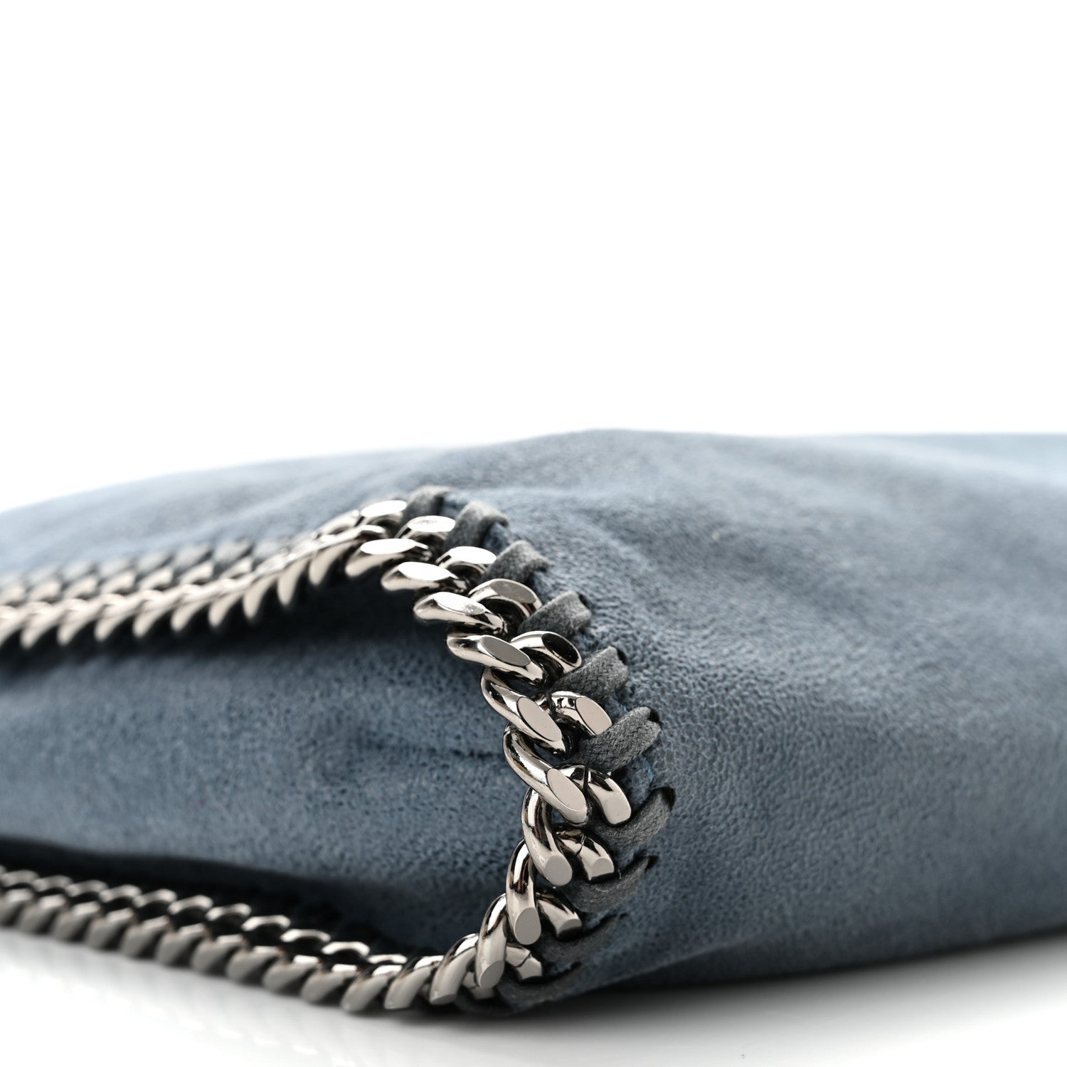 Stella McCartney Shaggy Deer Falabella Fold Over Tote Light Blue 10 of 11