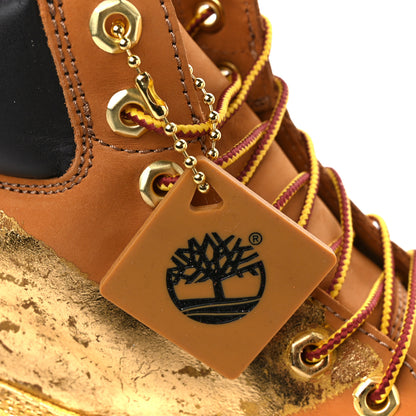 Jimmy Choo X TIMBERLAND Nubuck Graffiti Mens Ankle Boots 9 Wheat 6 of 10