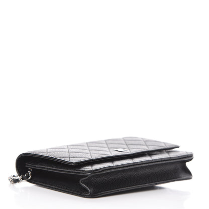 Chanel Caviar Quilted Wallet On Chain WOC Black 4 of 12