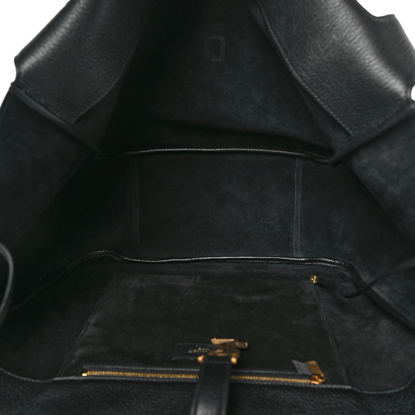 Grained Deerskin Bea Tote Black