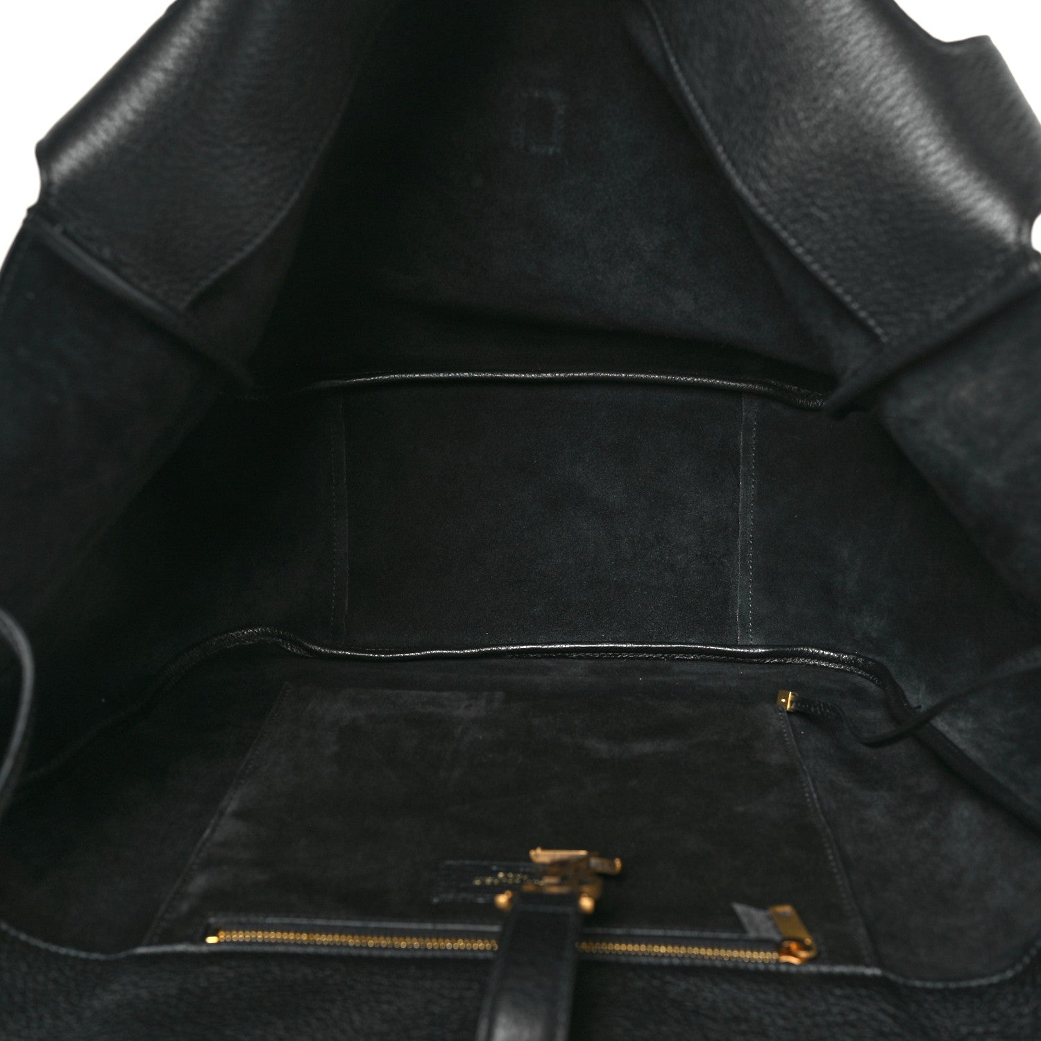 Saint Laurent Grained Deerskin Bea Tote Black 5 of 9