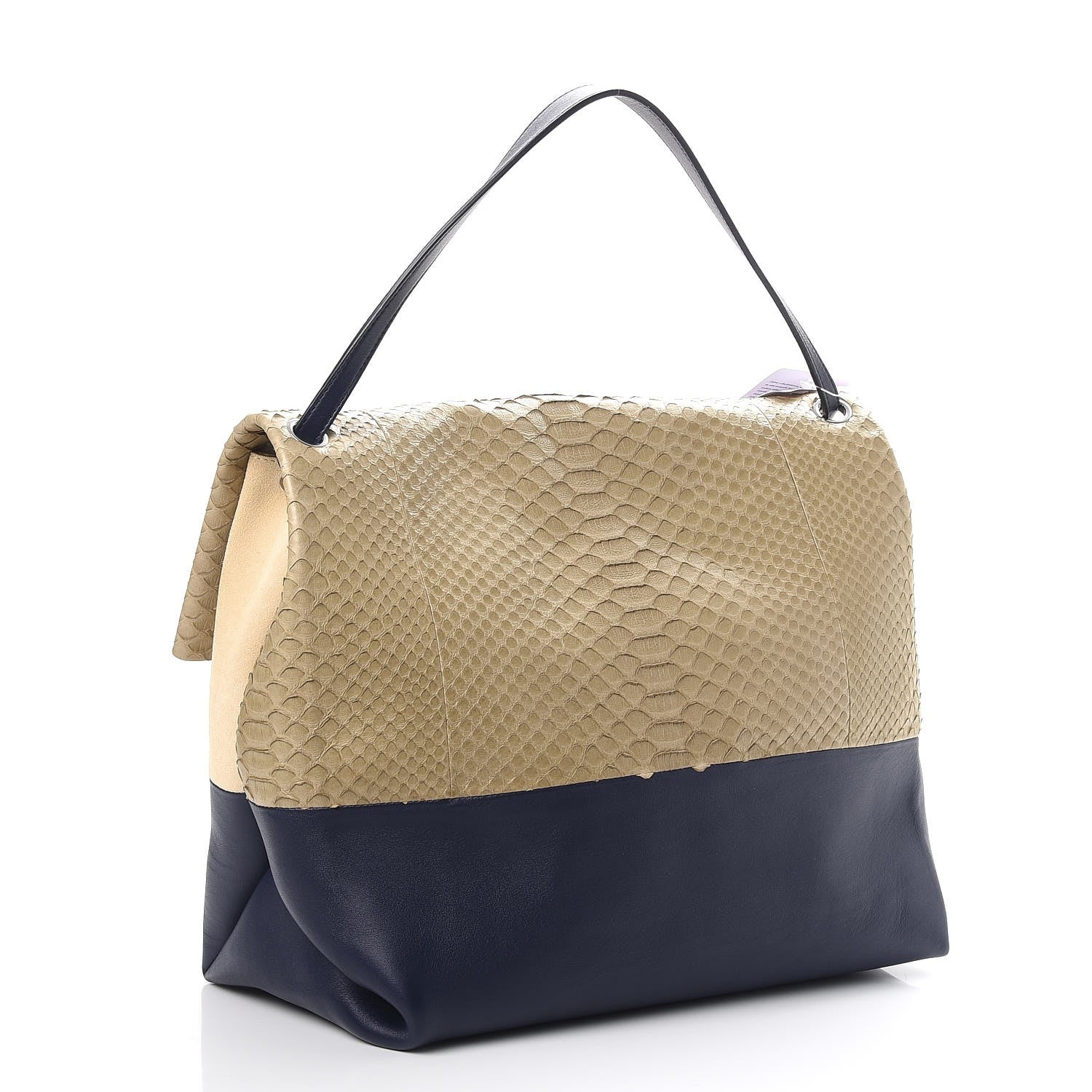 Celine Python Smooth Calfskin All Soft Shoulder Bag 4 of 11
