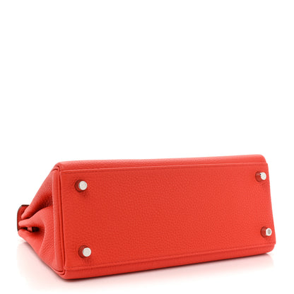 Hermes Togo Kelly Retourne 25 Capucine 4 of 9
