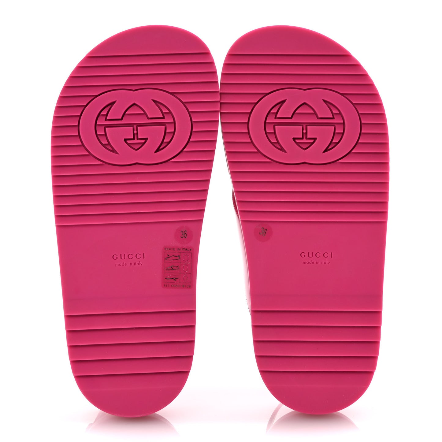 Calfskin Elizabeth Nappa Charlotte Logo Slingback Sandals 36 Fancy Fuchsia