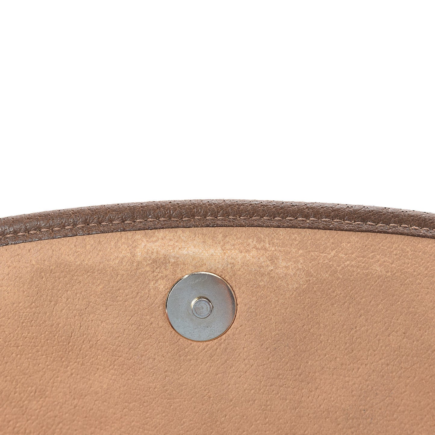 Coated Canvas Monogram Web Clutch Brown